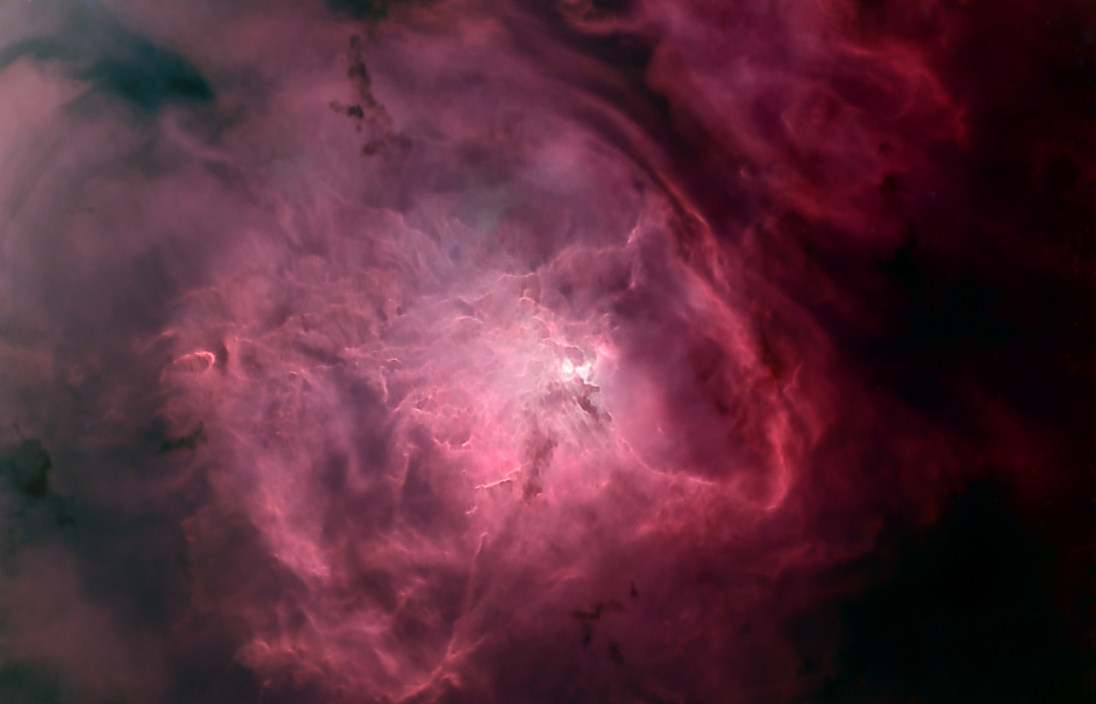 Gas and Dust of the Lagoon Nebula
