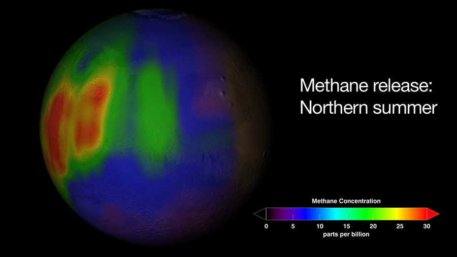 Methane Discovered in the Atmosphere of Mars