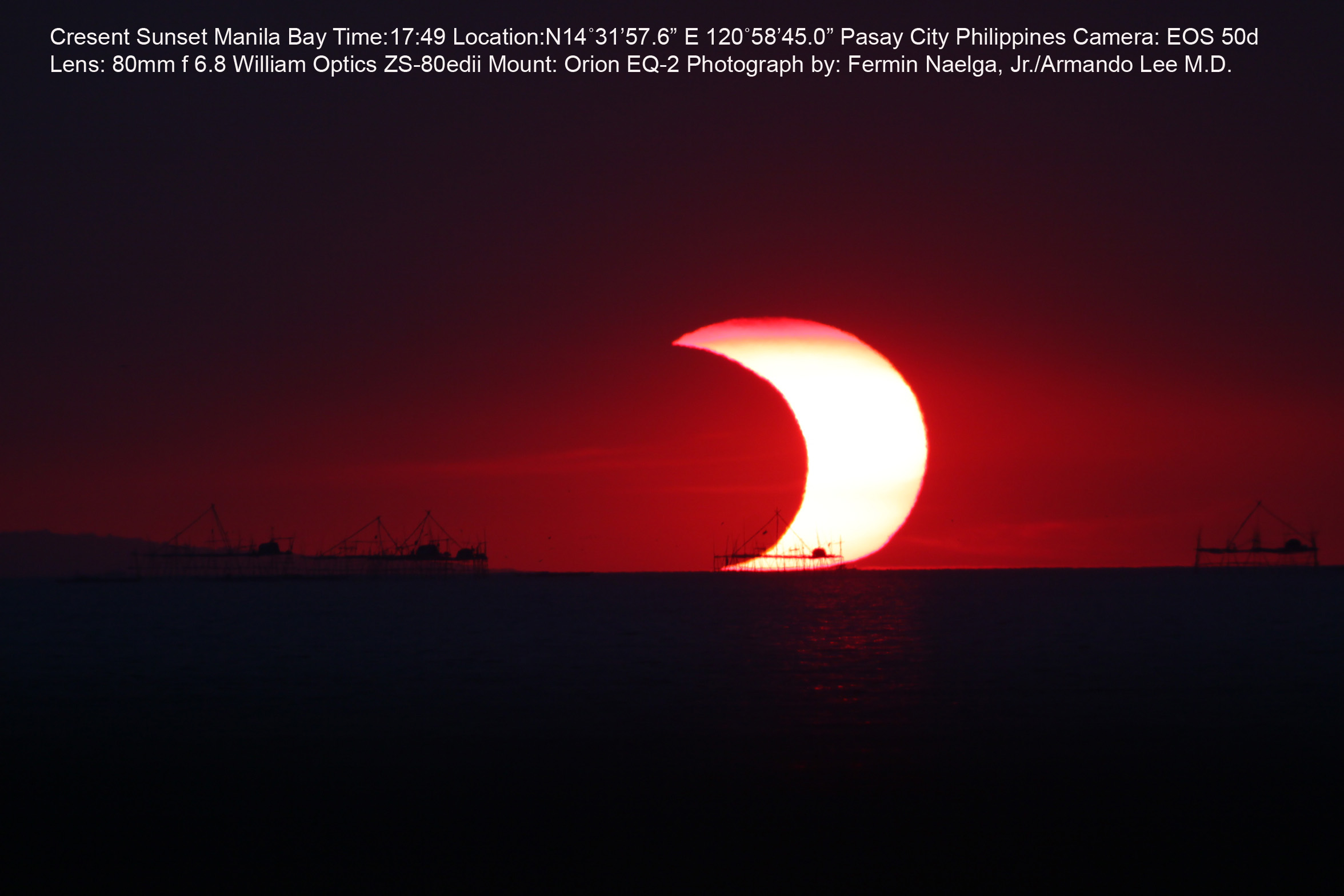 A Partial Eclipse Over Manila Bay
