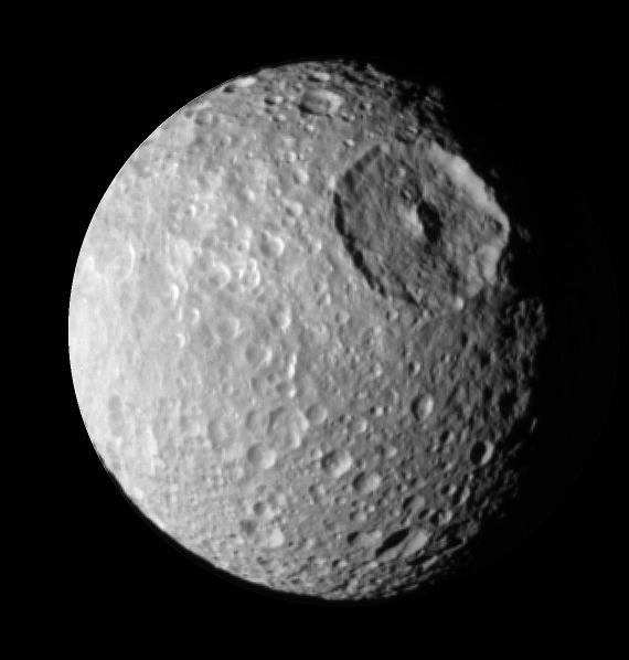 Mimas: Small Moon with a Big Crater