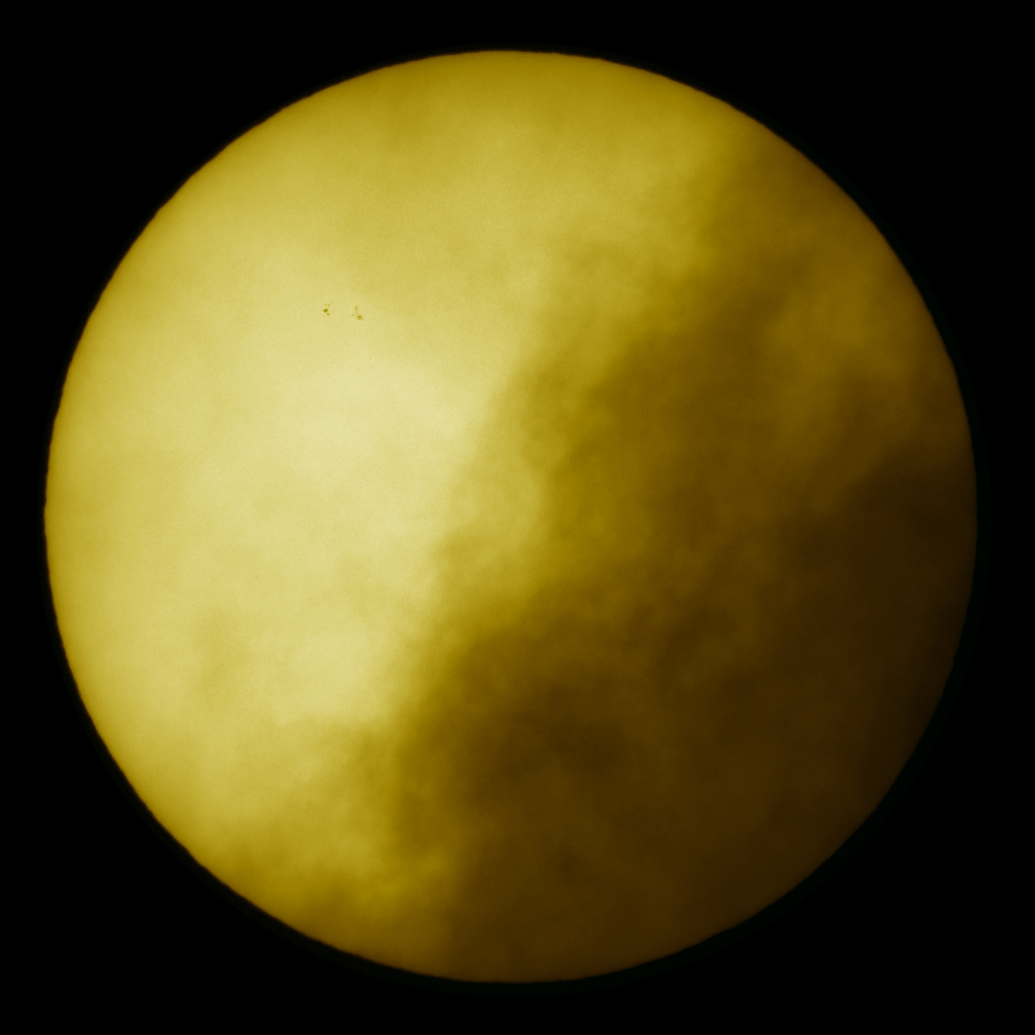 Sunspots on a Cloudy Day