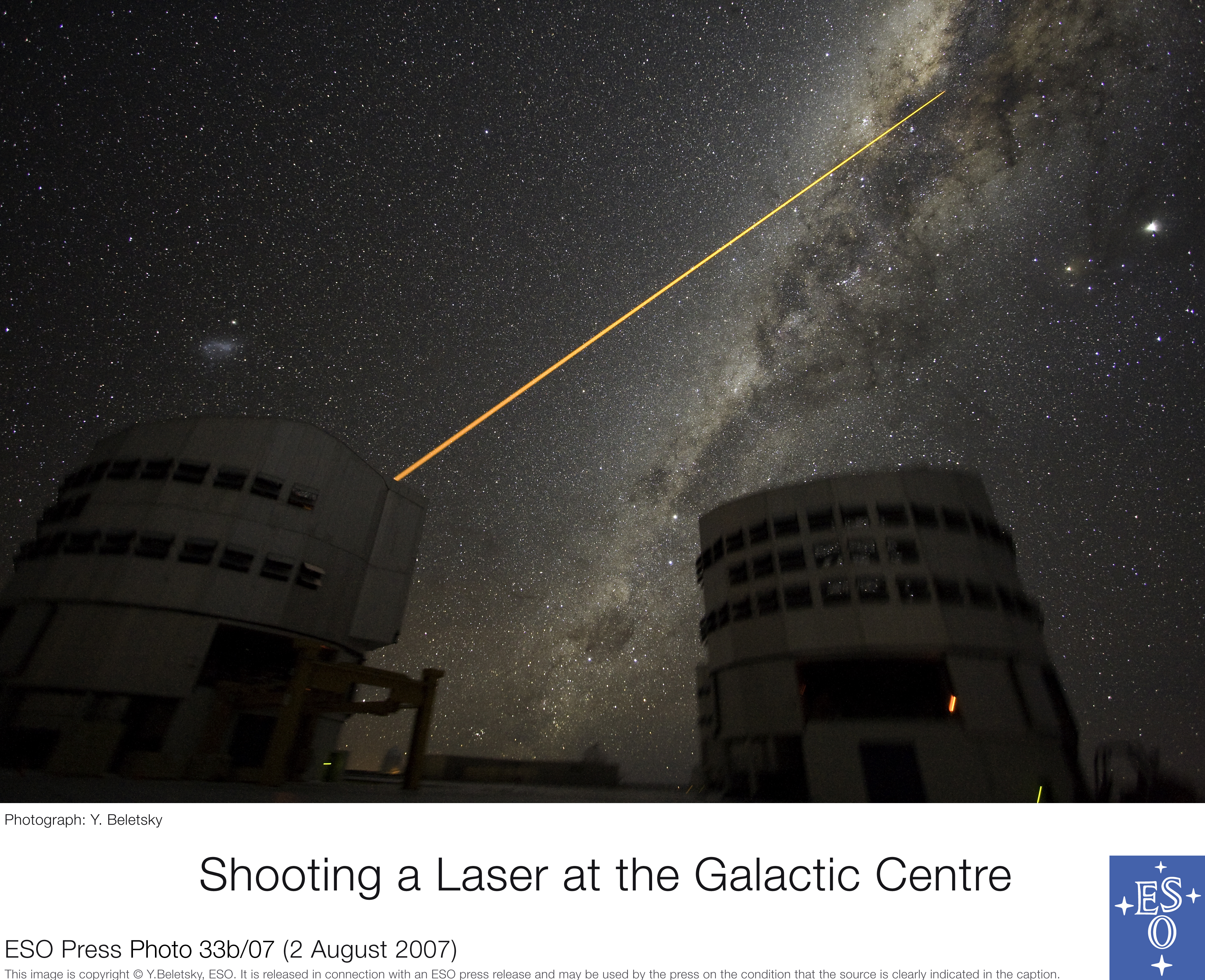 A Laser Strike at the Galactic Center