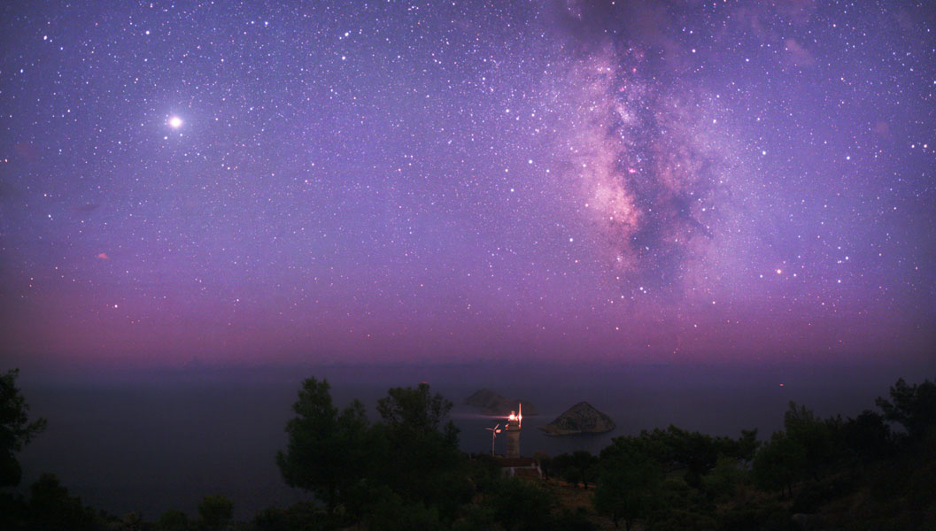 Jupiter Over the Mediterranean