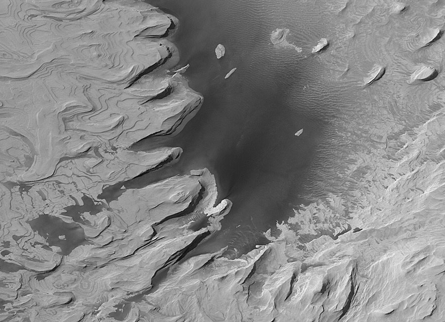 Ancient Layered Hills on Mars