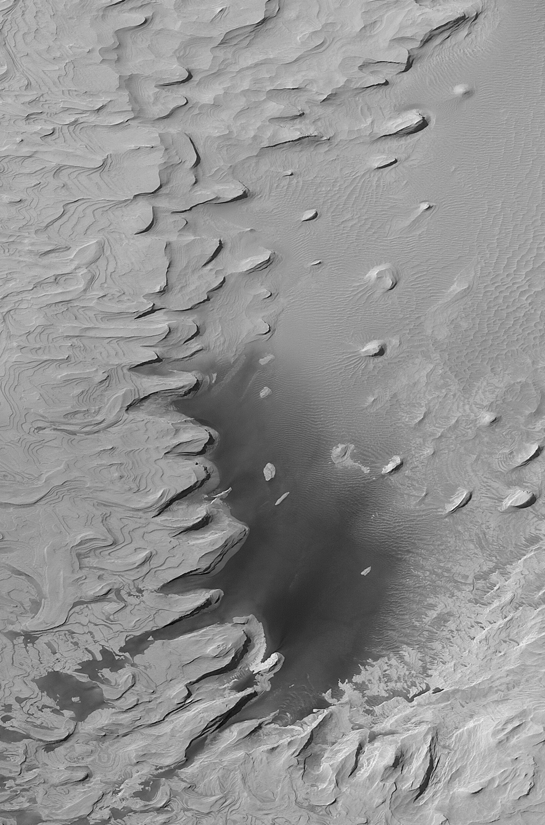 Ancient Layered Hills on Mars