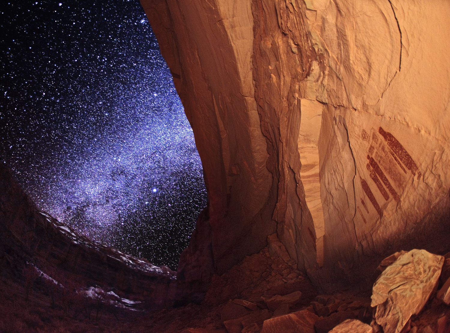 Milky Way Over Ancient Ghost Panel