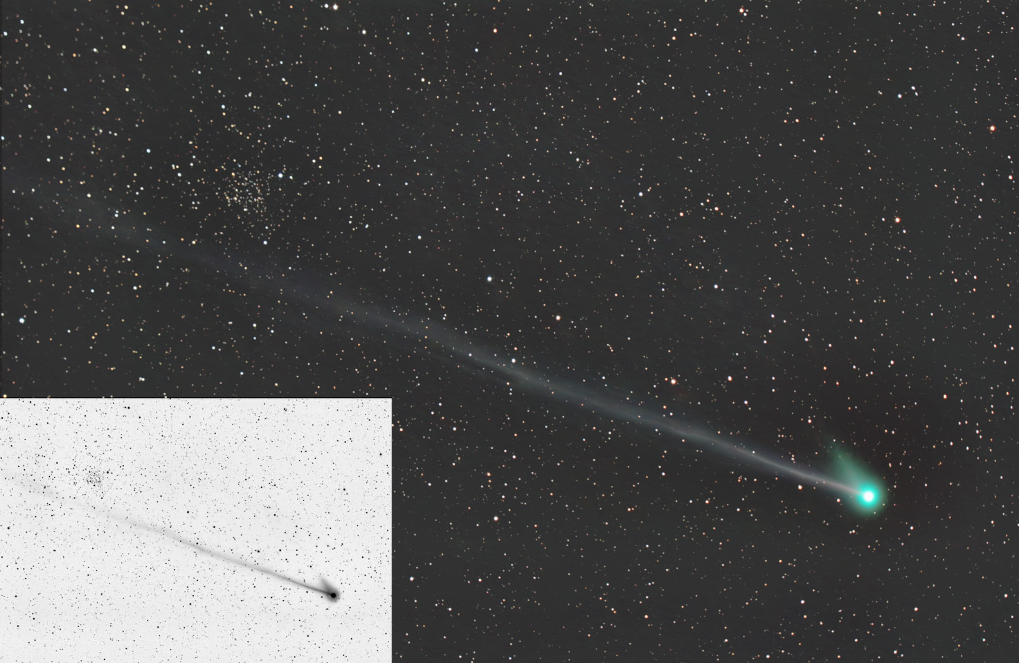 Comet McNaught Passes NGC 1245