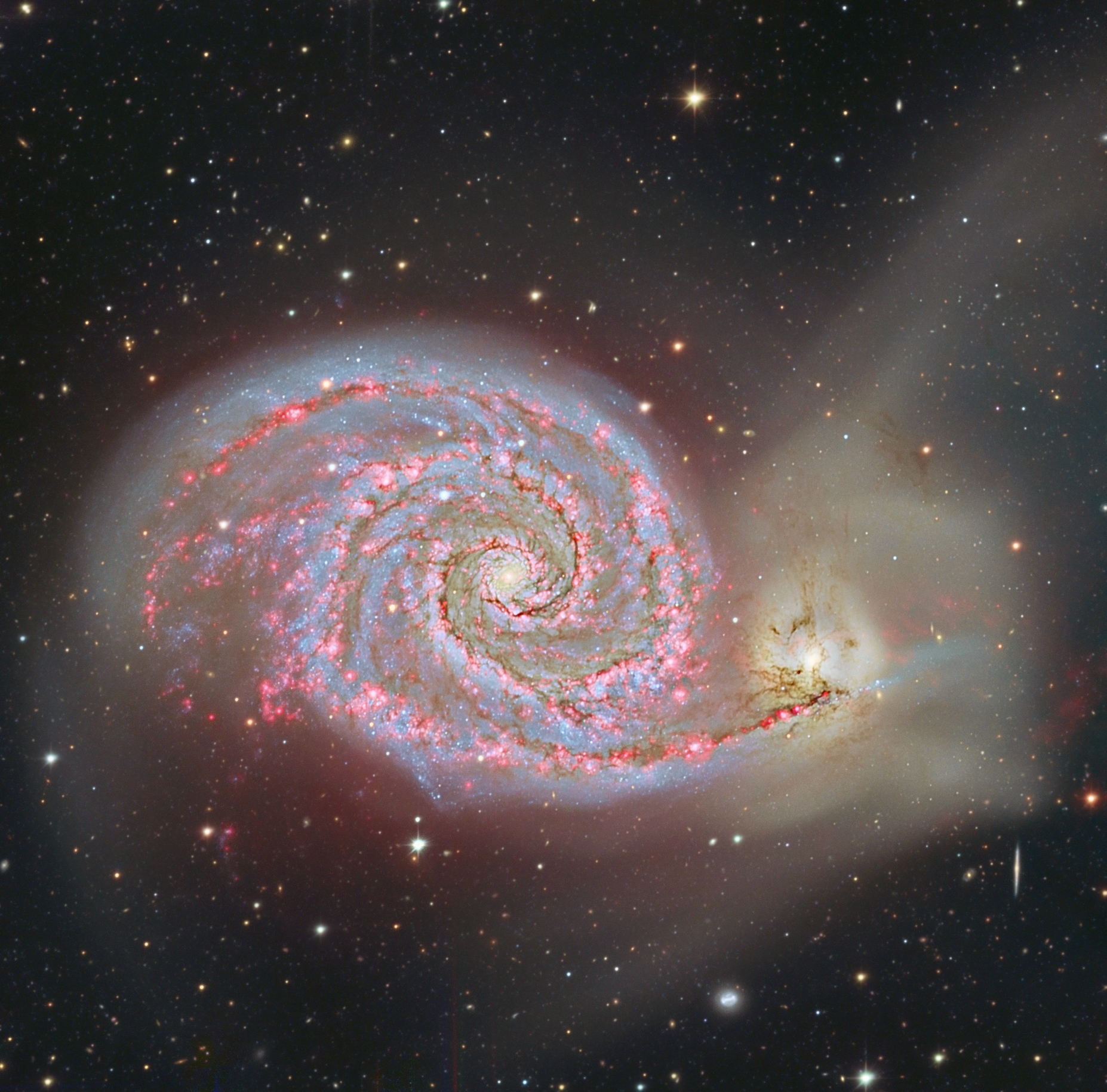 Hydrogen in M51