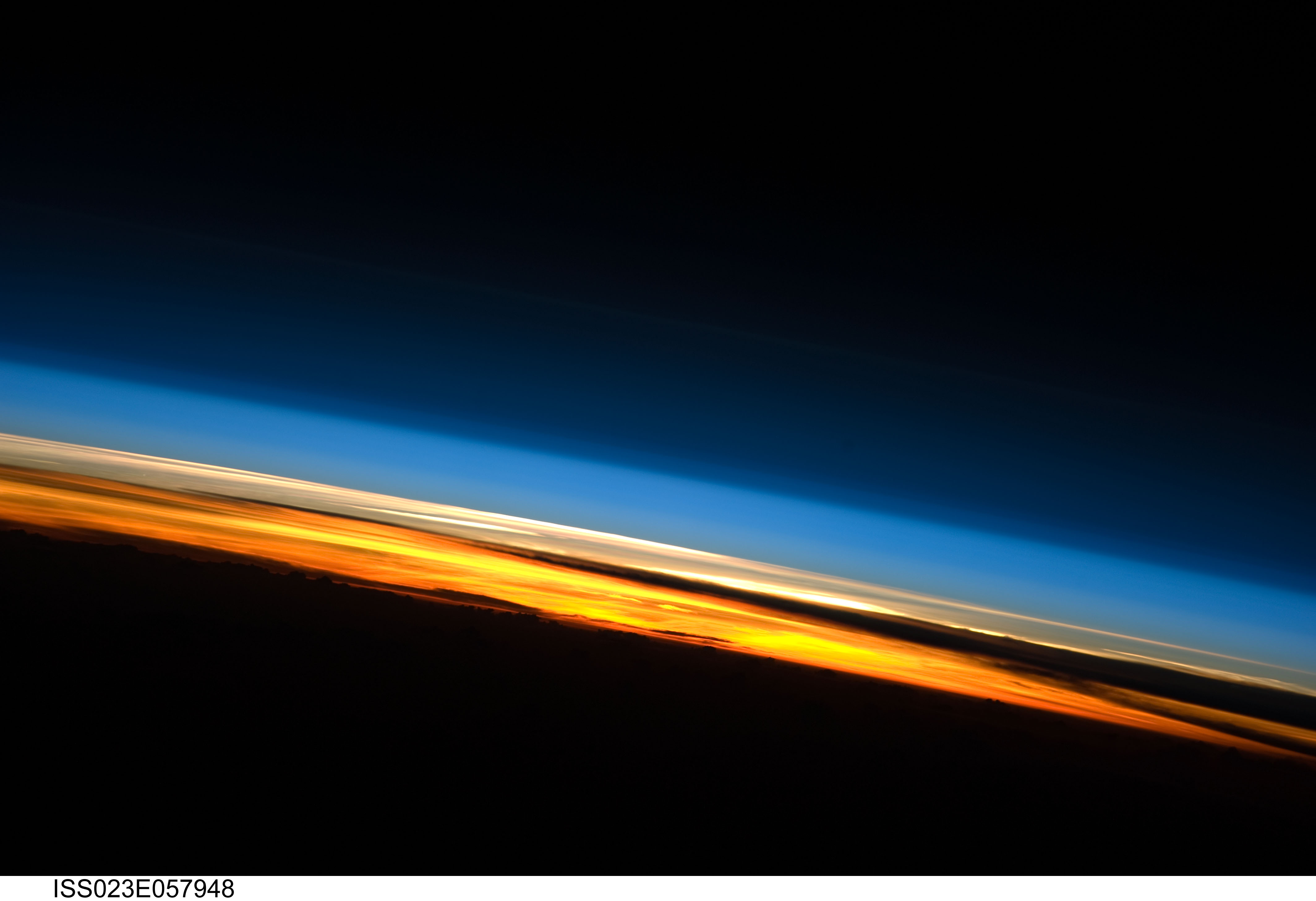Sunset from the International Space Station
