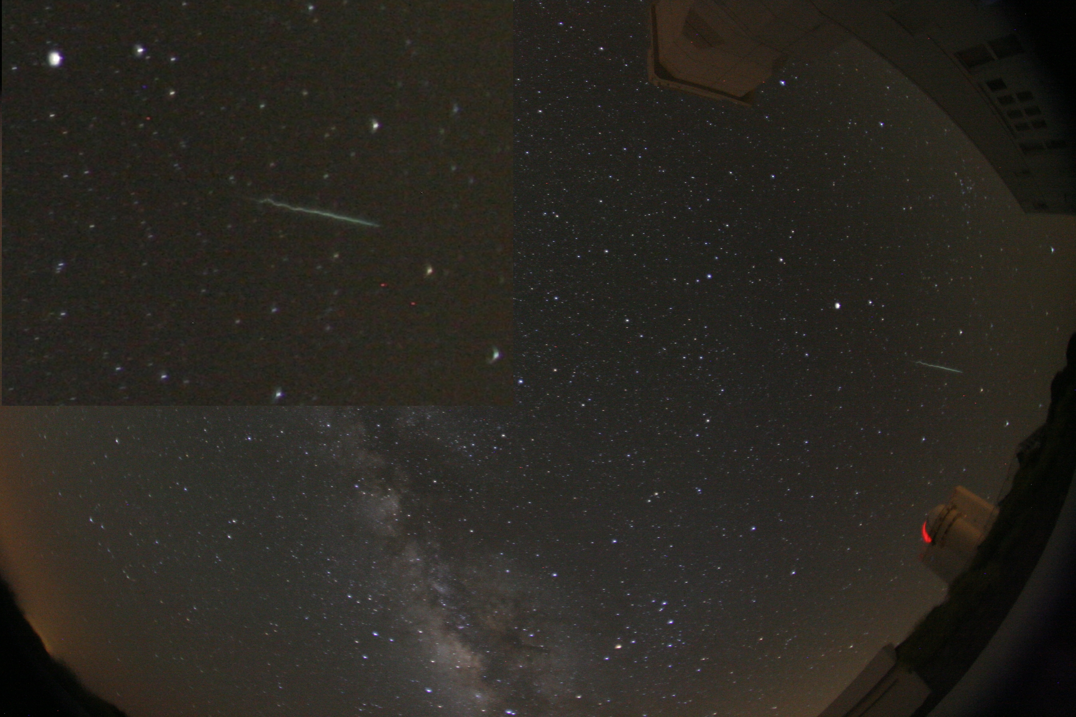 A Twisted Meteor Trail Over Tenerife