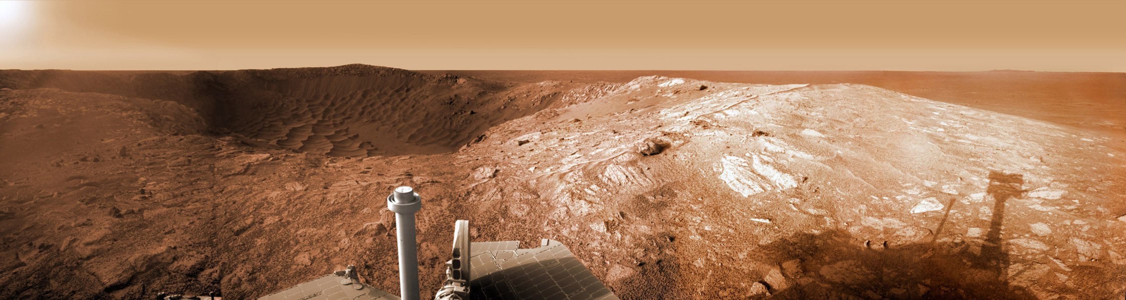 Opportunity at Santa Maria Crater