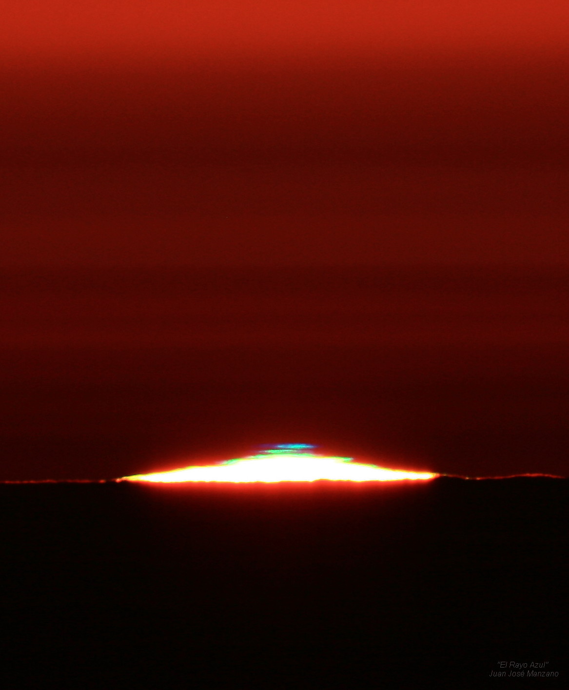 A Green Flash from the Sun