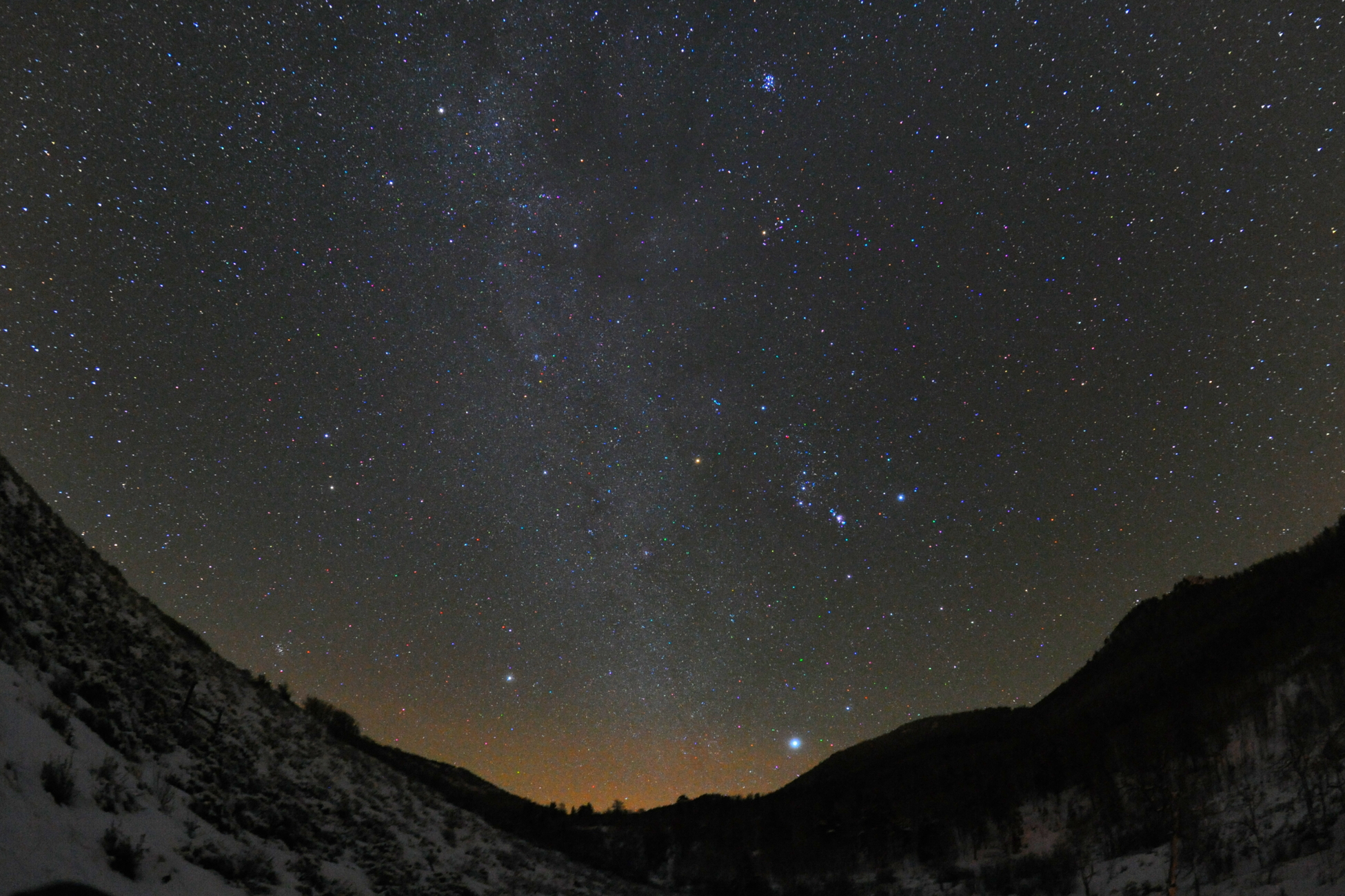 Winter Hexagon Over Stagecoach Colorado