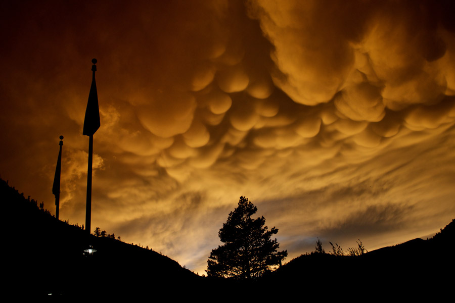Mammatus Clouds Over Olympic Valley