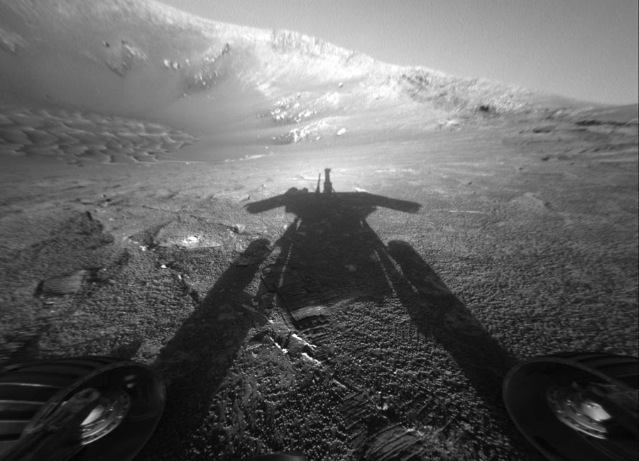 Shadow of a Martian Robot