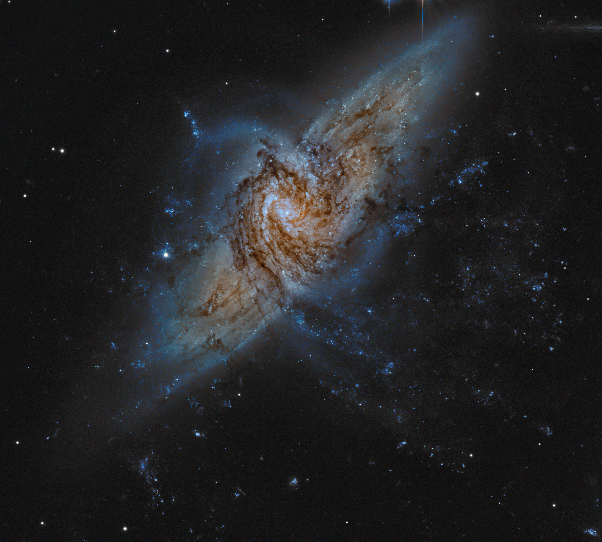 NGC 3314: When Galaxies Overlap