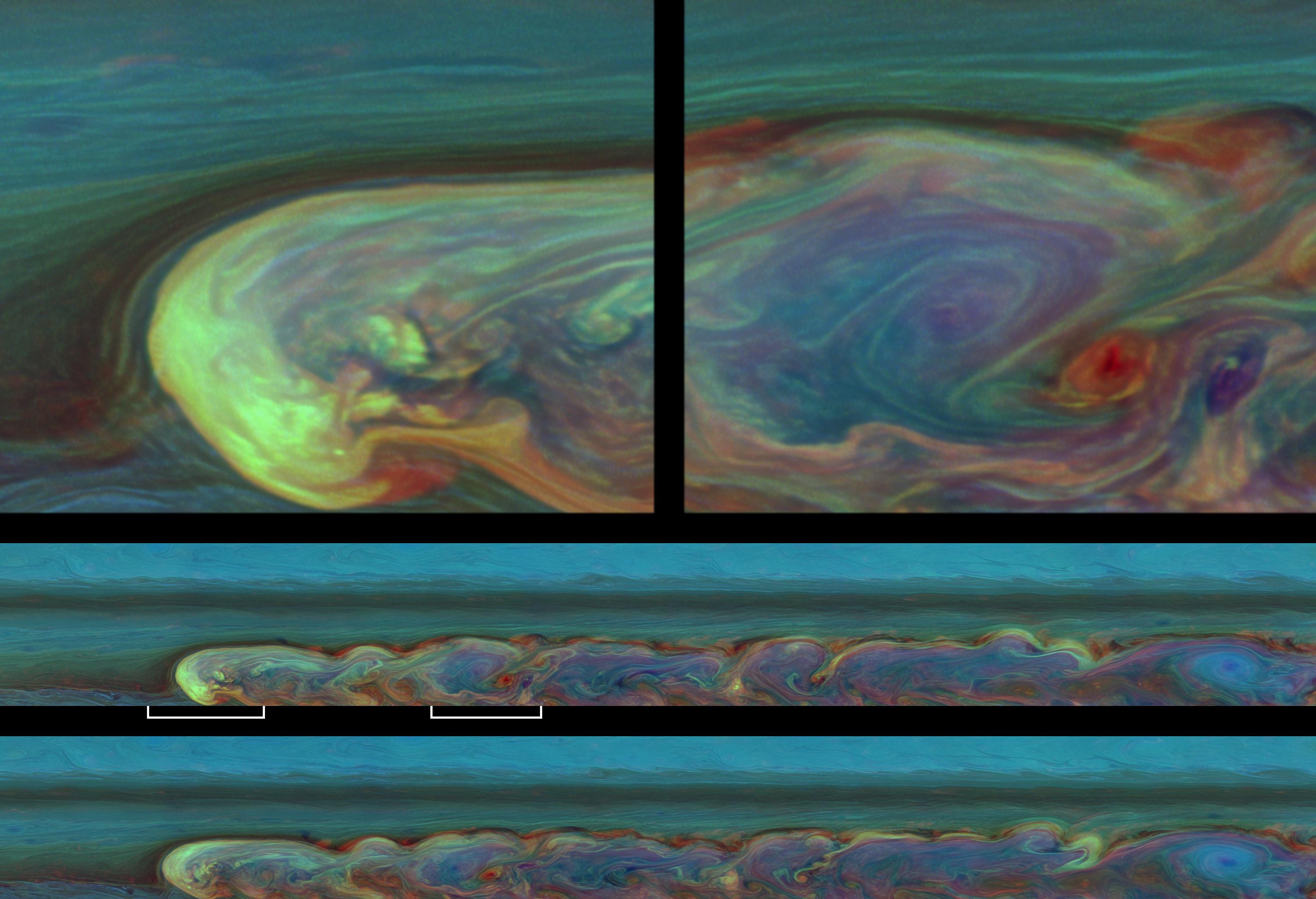 Saturn Storm Panoramas