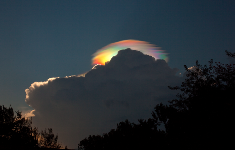 A Pileus Iridescent Cloud Over Ethiopia