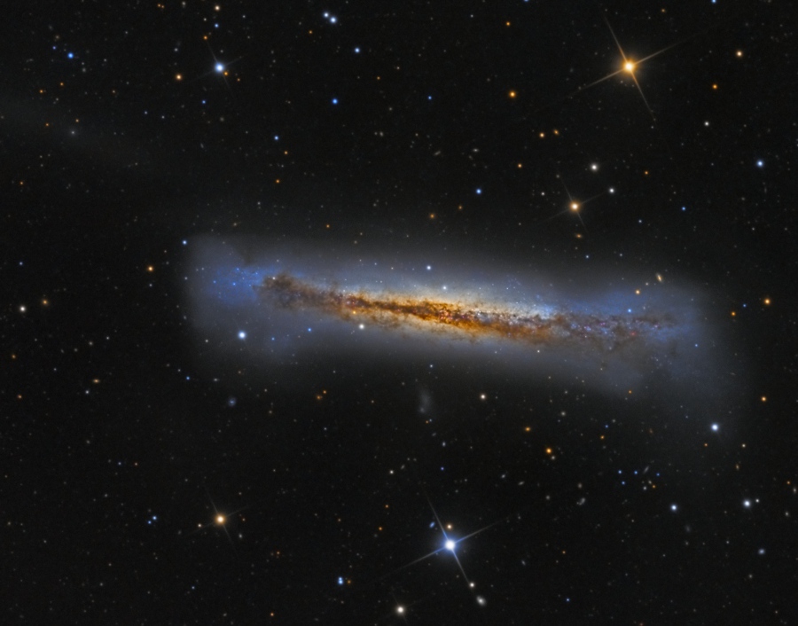 Edge-on NGC 3628