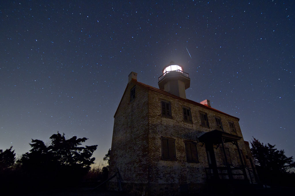 Lighthouse and Meteor