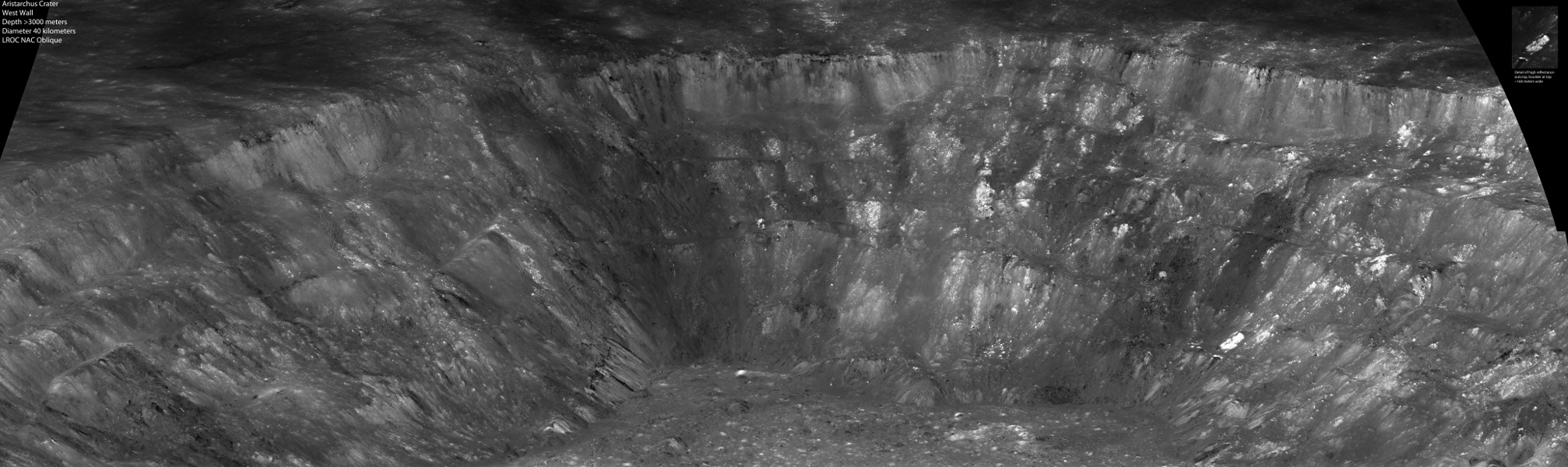 At the West Wall of Aristarchus Crater