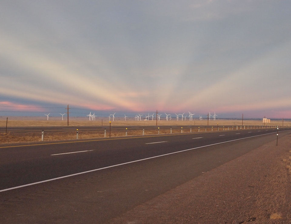 Anticrepuscular Rays Over Wyoming
