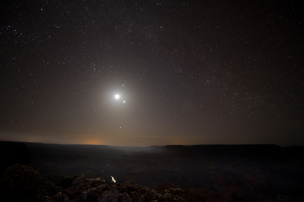 The Grand Canyon in Moonlight