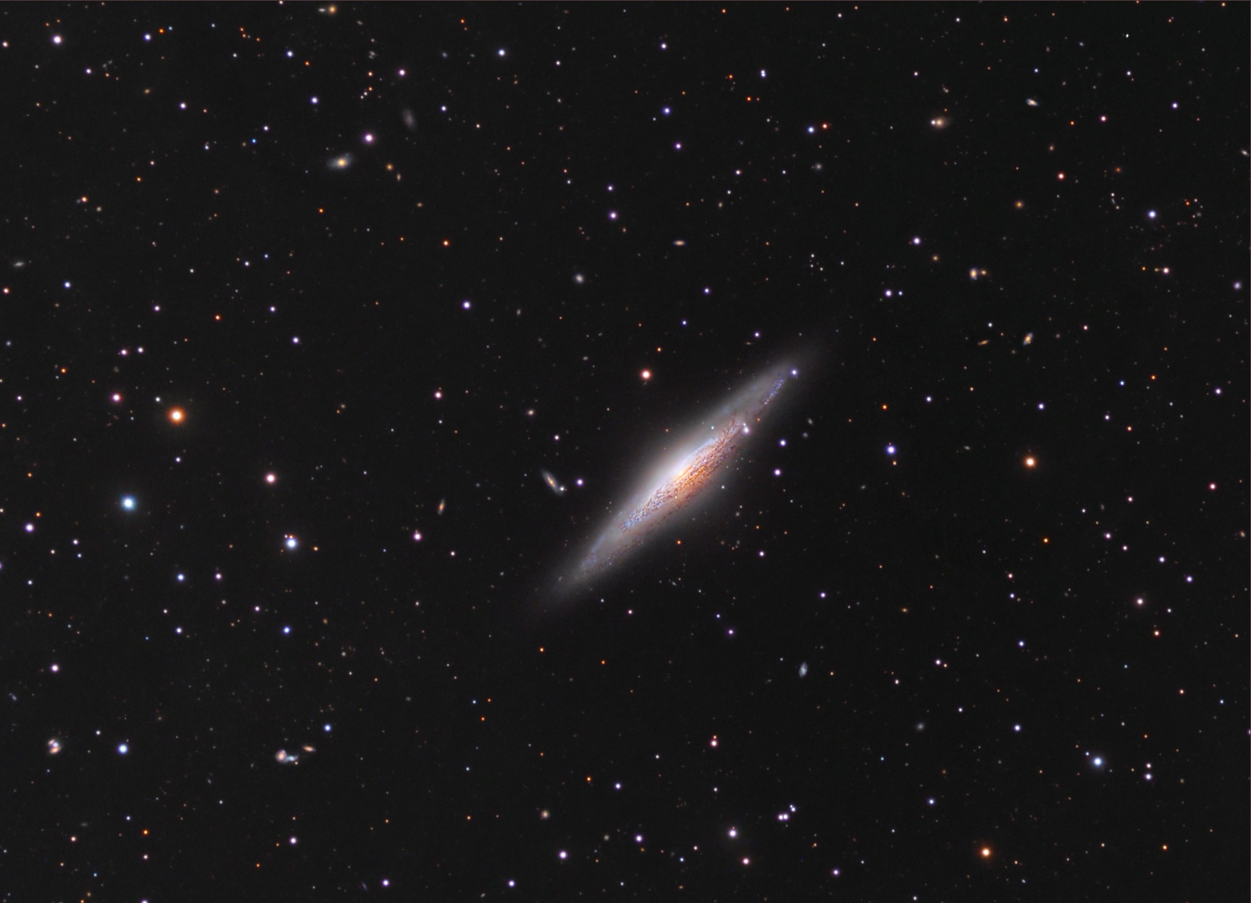NGC 2683: Edge-On Spiral Galaxy