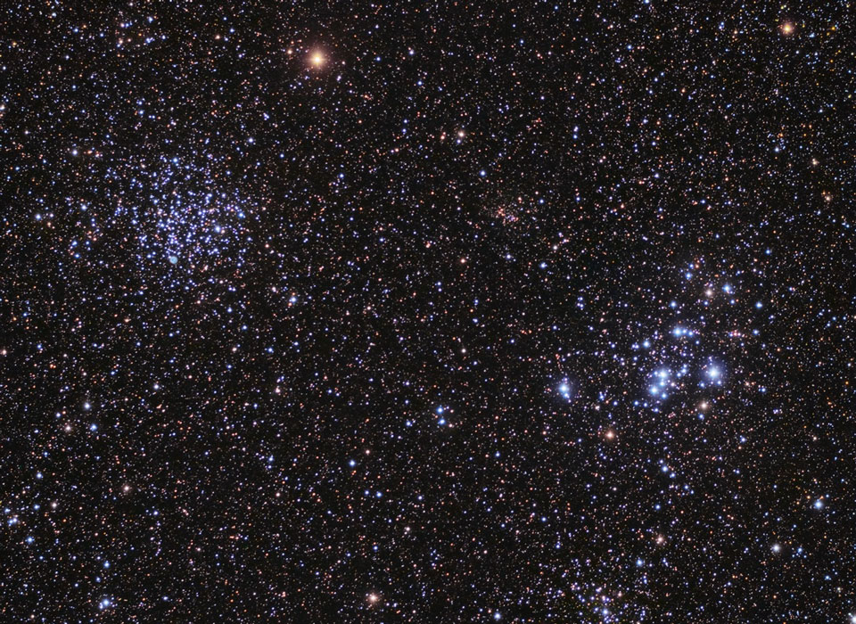 M46 & M47: Star Clusters Young and Old