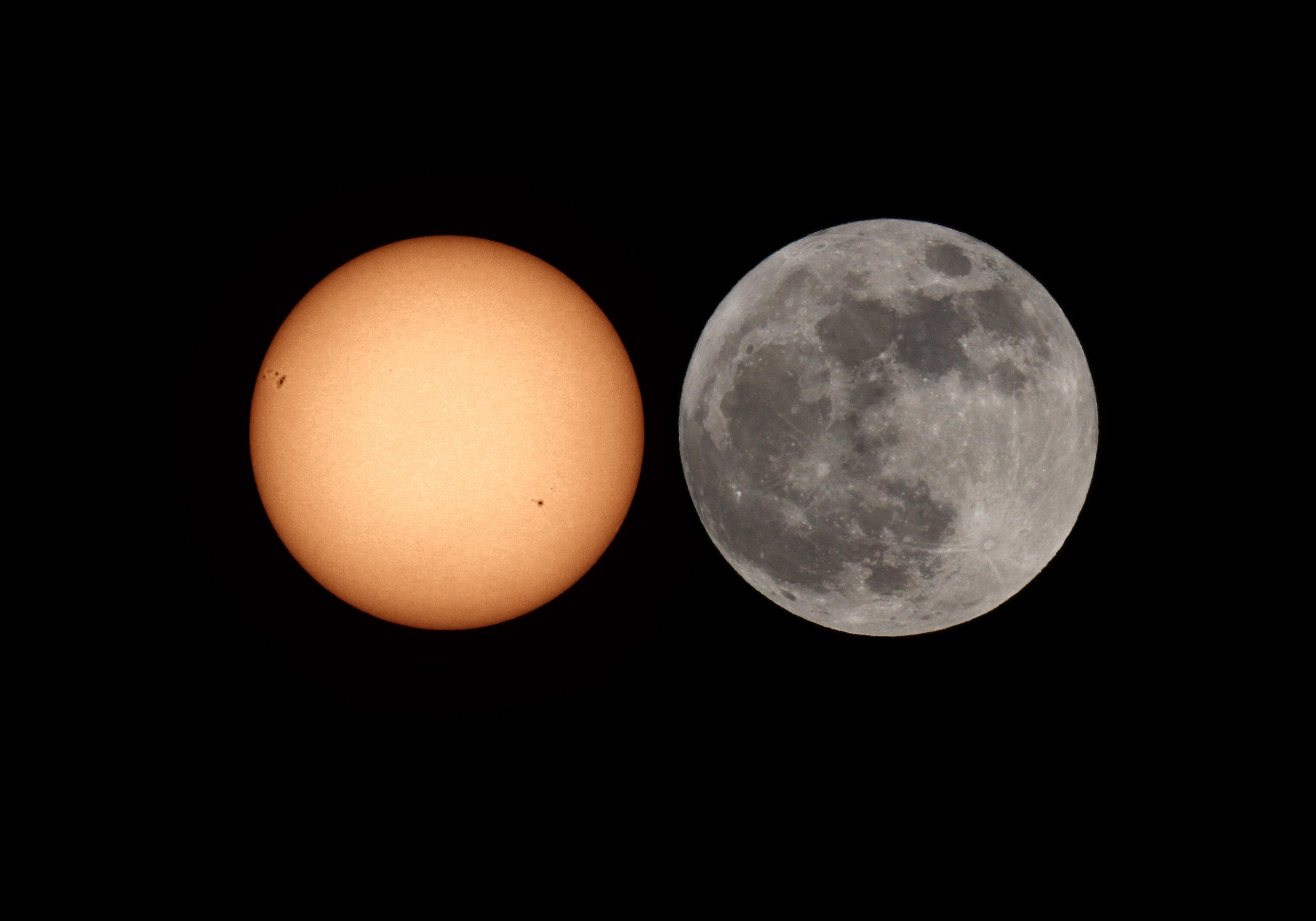 Sun vs. Super Moon