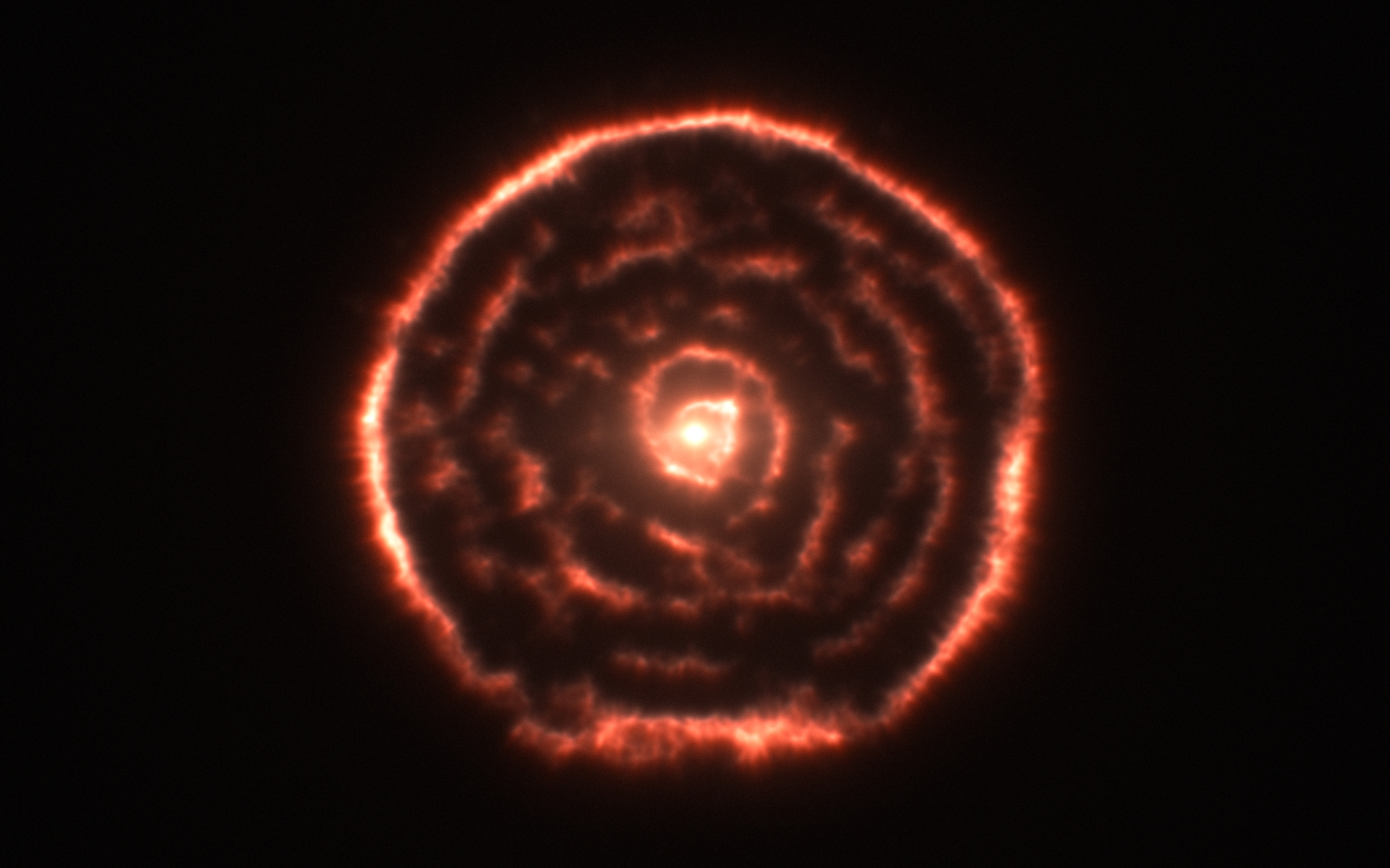 A Spiral Nebula Surrounding Star R Sculptoris