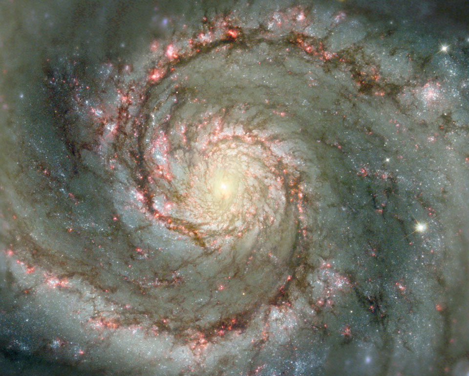 M51: The Whirlpool Galaxy in Dust and Stars