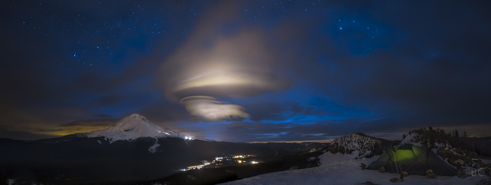 Mt. Hood and a Lenticular Cloud