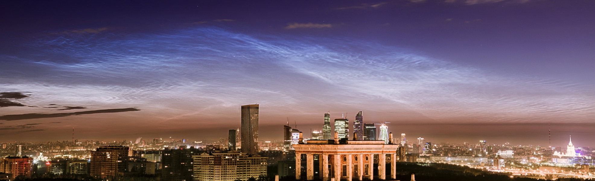 Noctilucent Clouds over Moscow