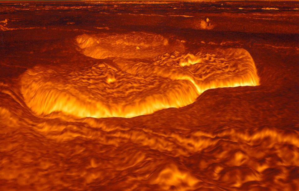 Venus' Once Molten Surface