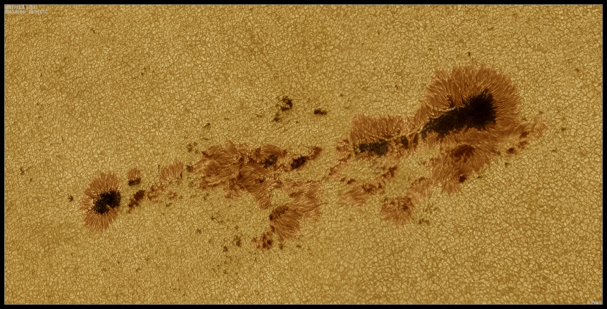 Large Sunspots Now Crossing the Sun