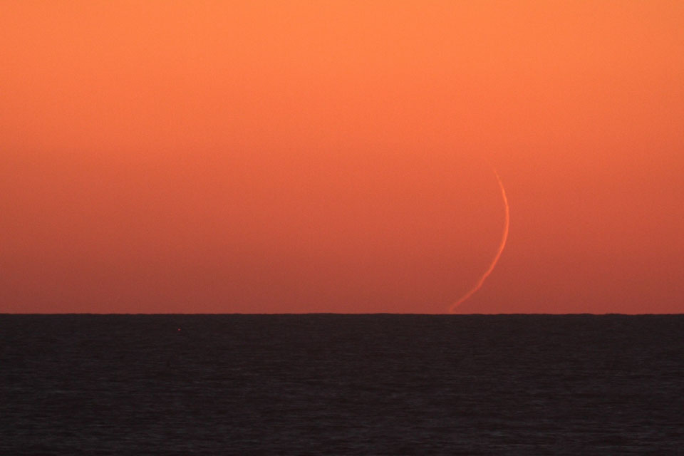 Moonset from Taiwan