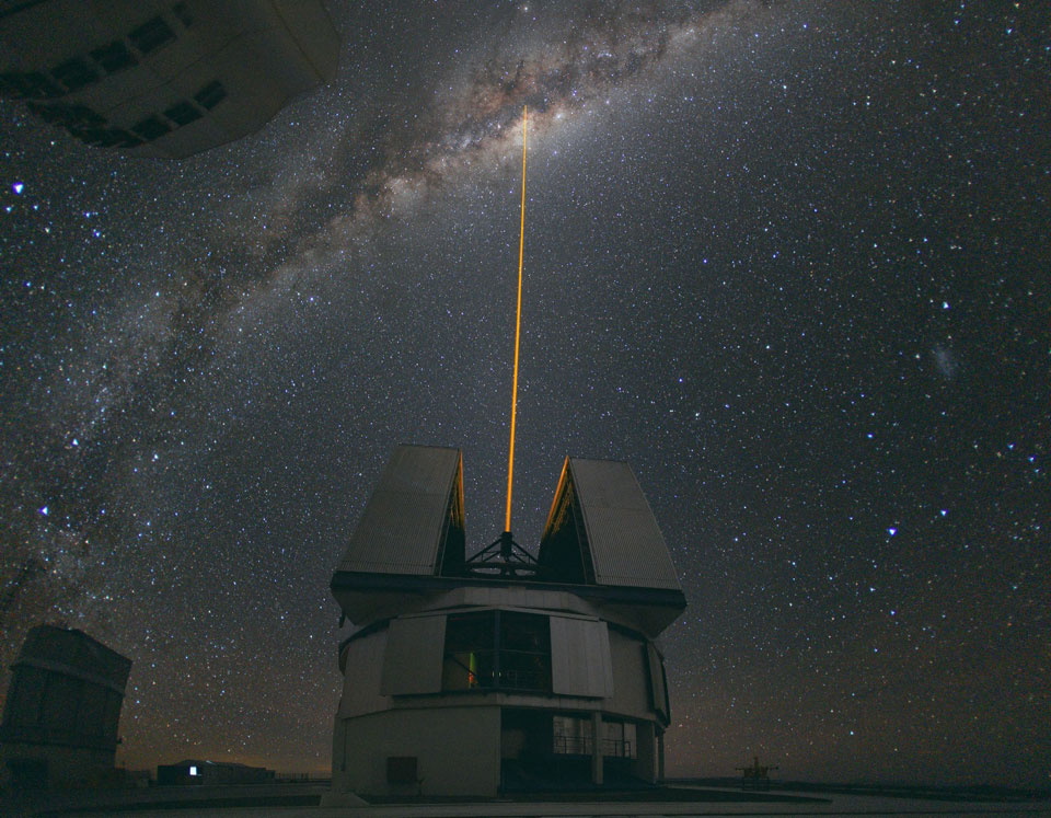 A Laser Strike at the Galactic Center