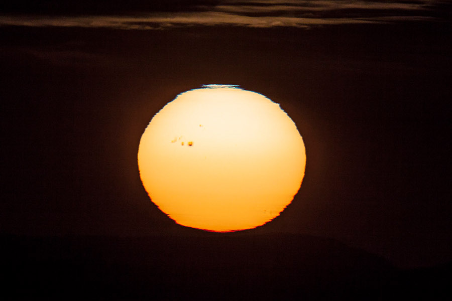 Sunspot at Sunset