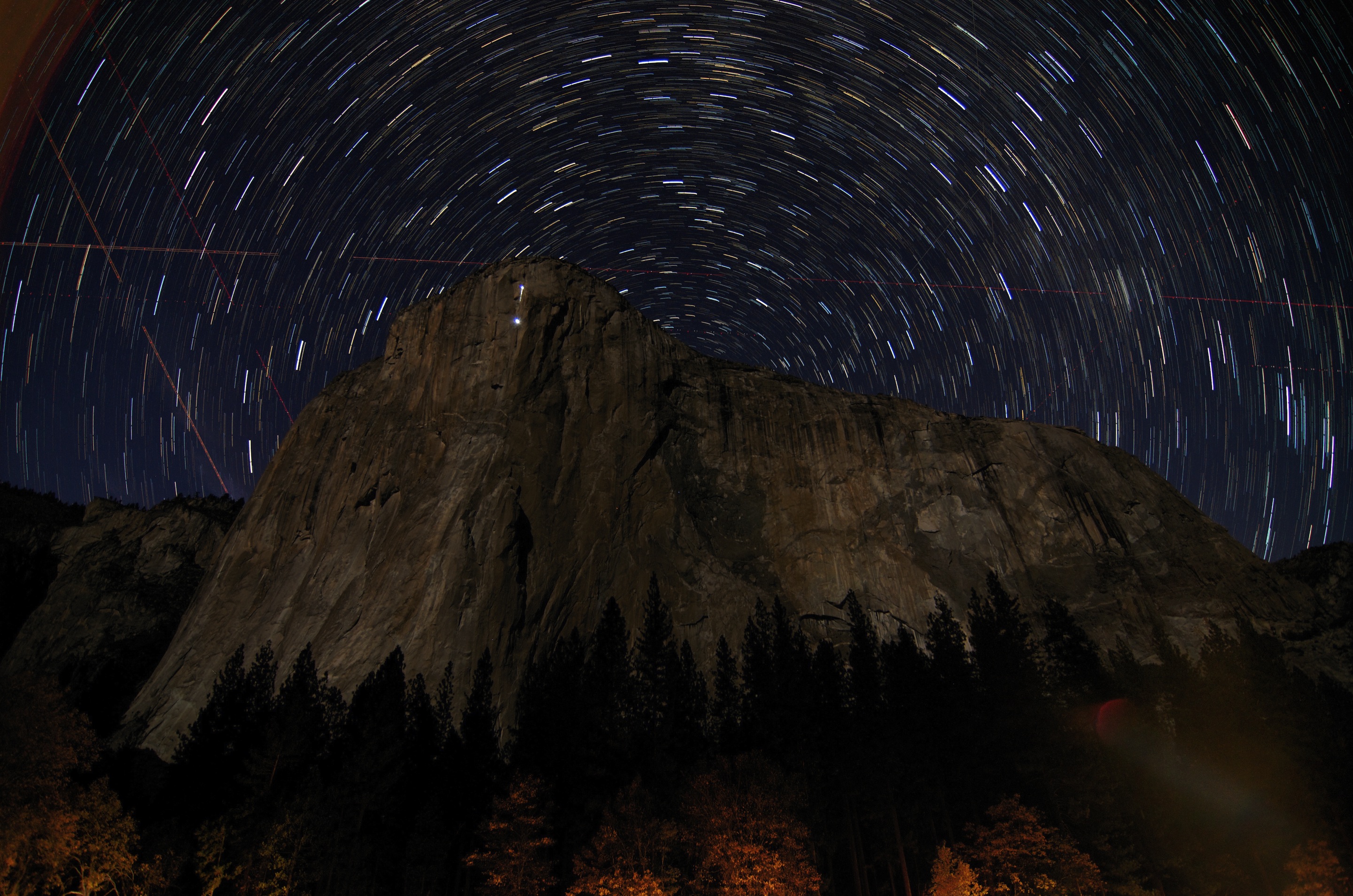 Star Trails over El Capitan