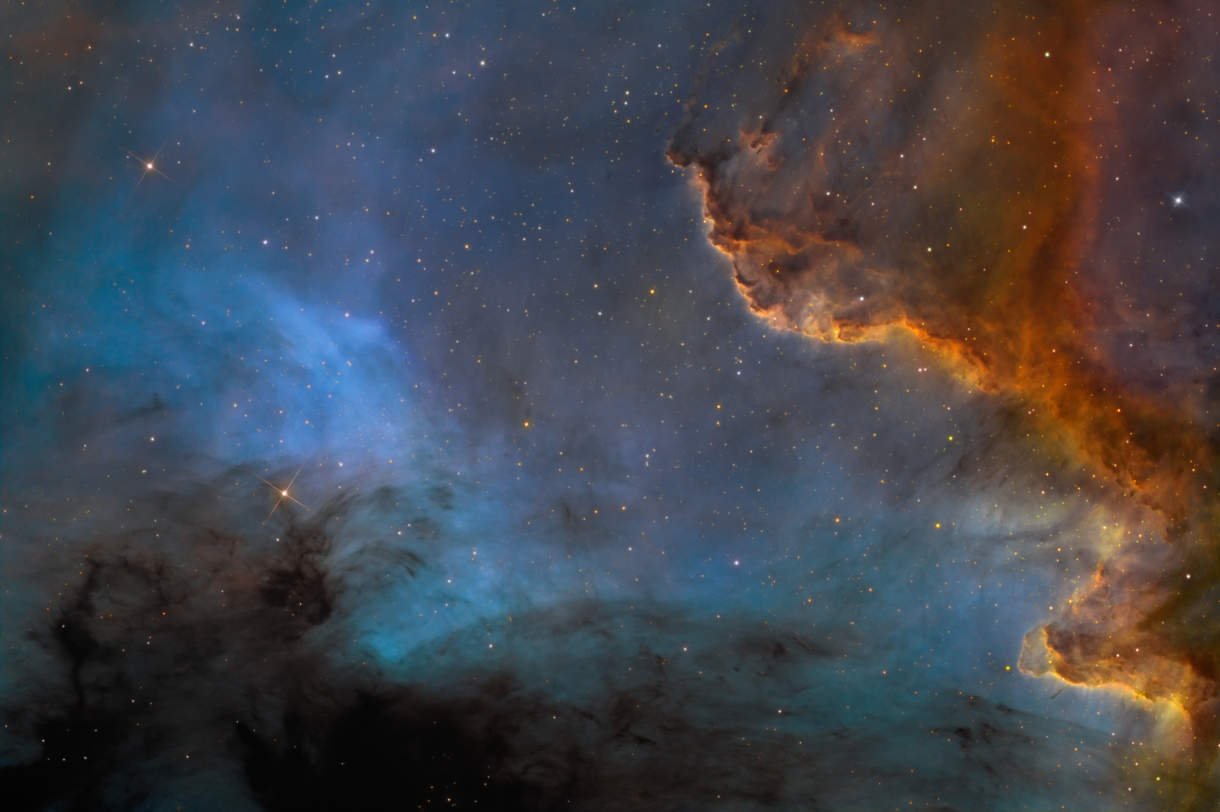 Along the Cygnus Wall