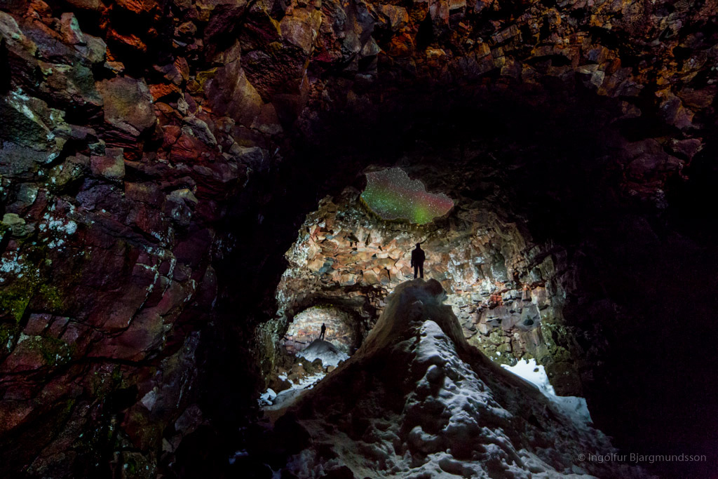 Cave with Aurora Skylight