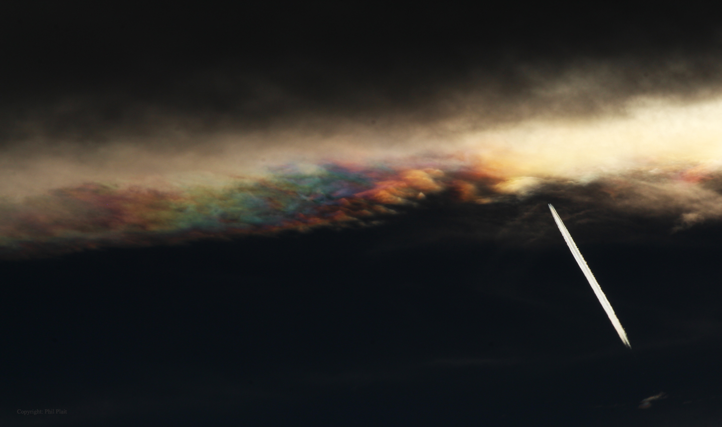 Iridescent Cloud Edge Over Colorado