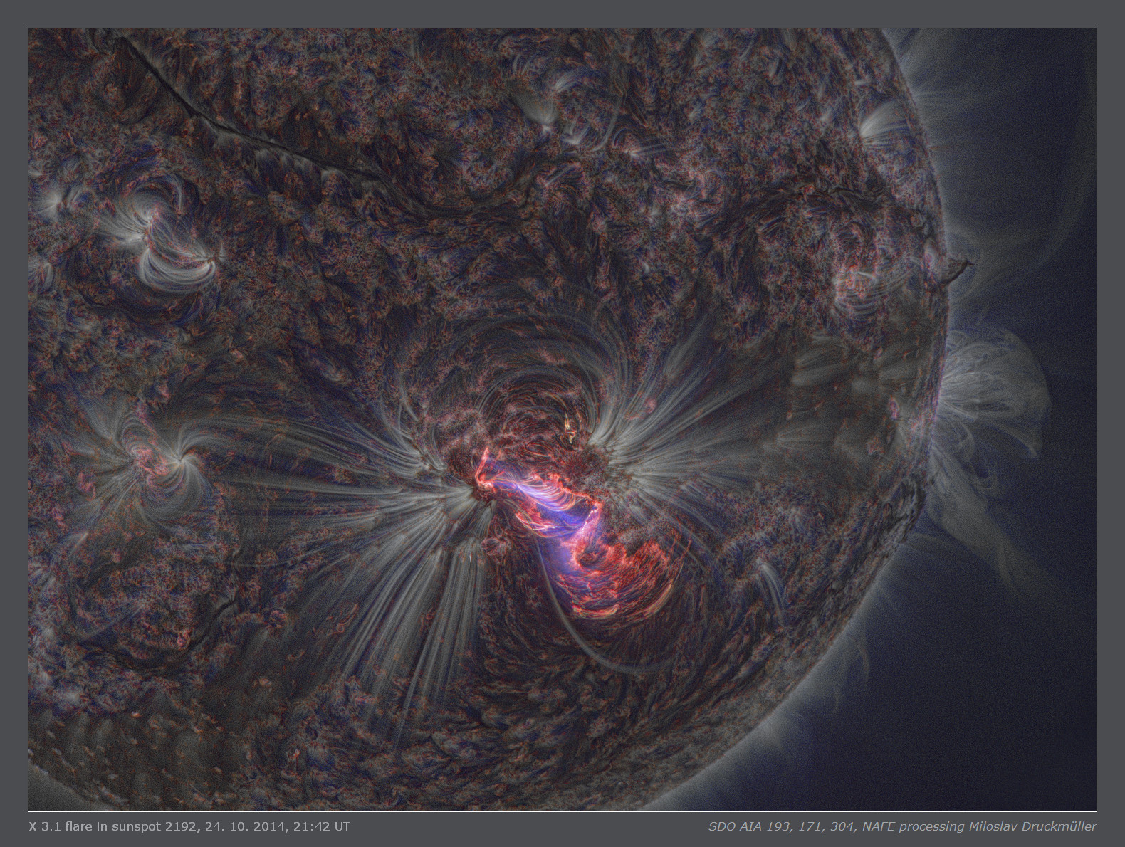 Solar Flare from a Sharper Sun