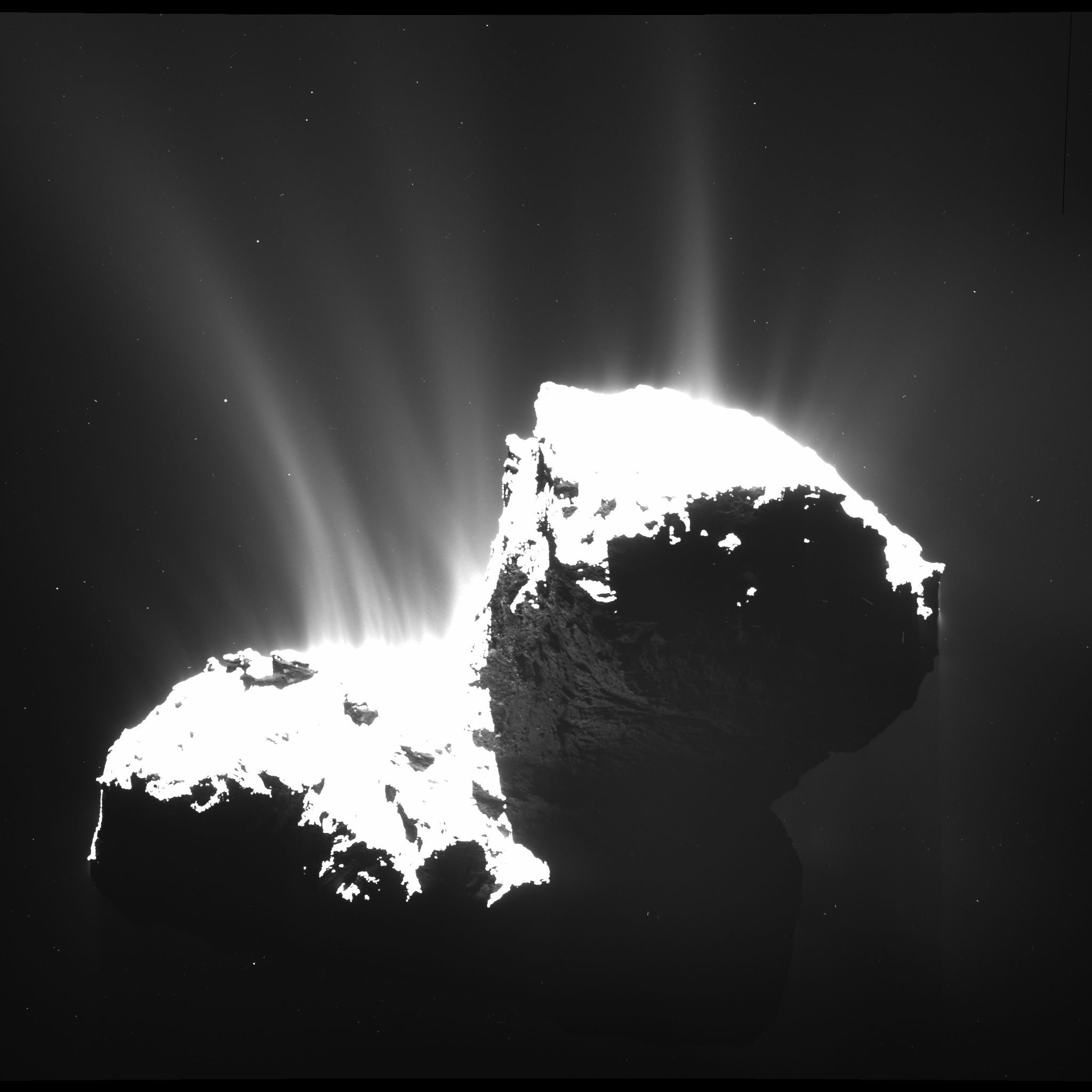 Jets from Comet Churyumov-Gerasimenko