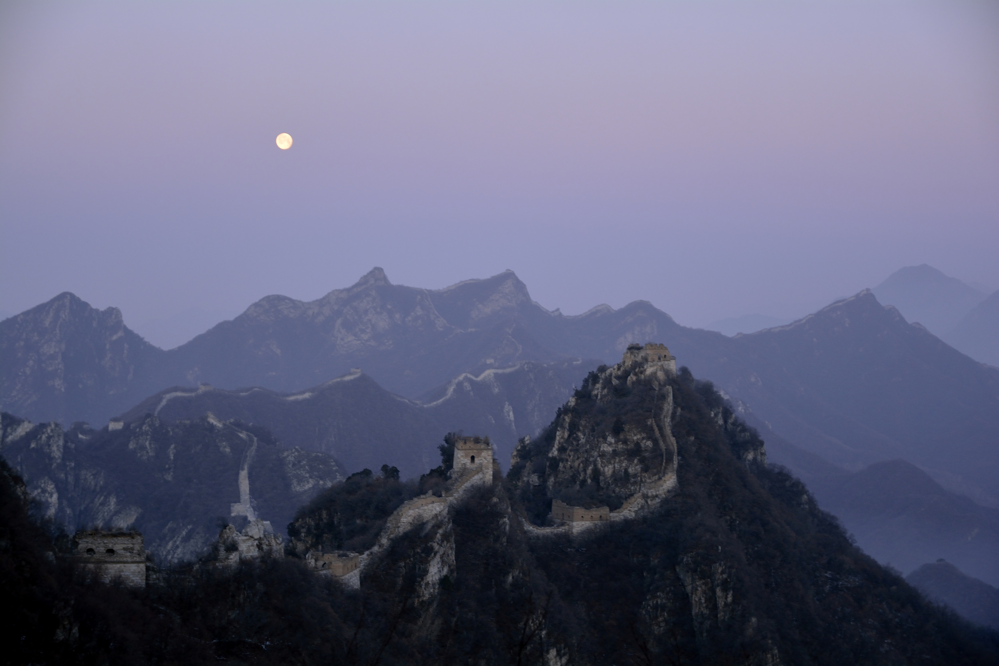 The Great Wall by Moonlight