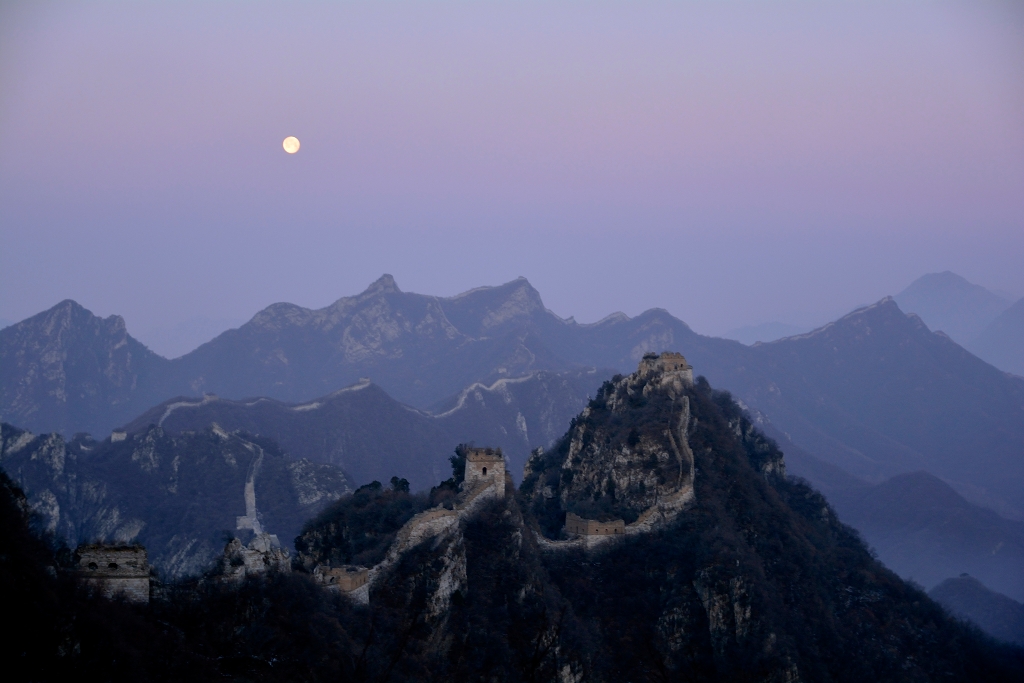 The Great Wall by Moonlight