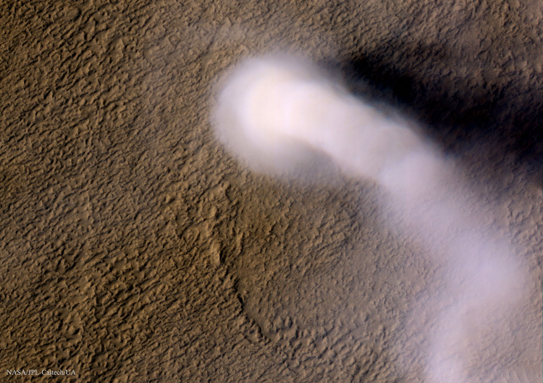 A Dust Devil on Mars