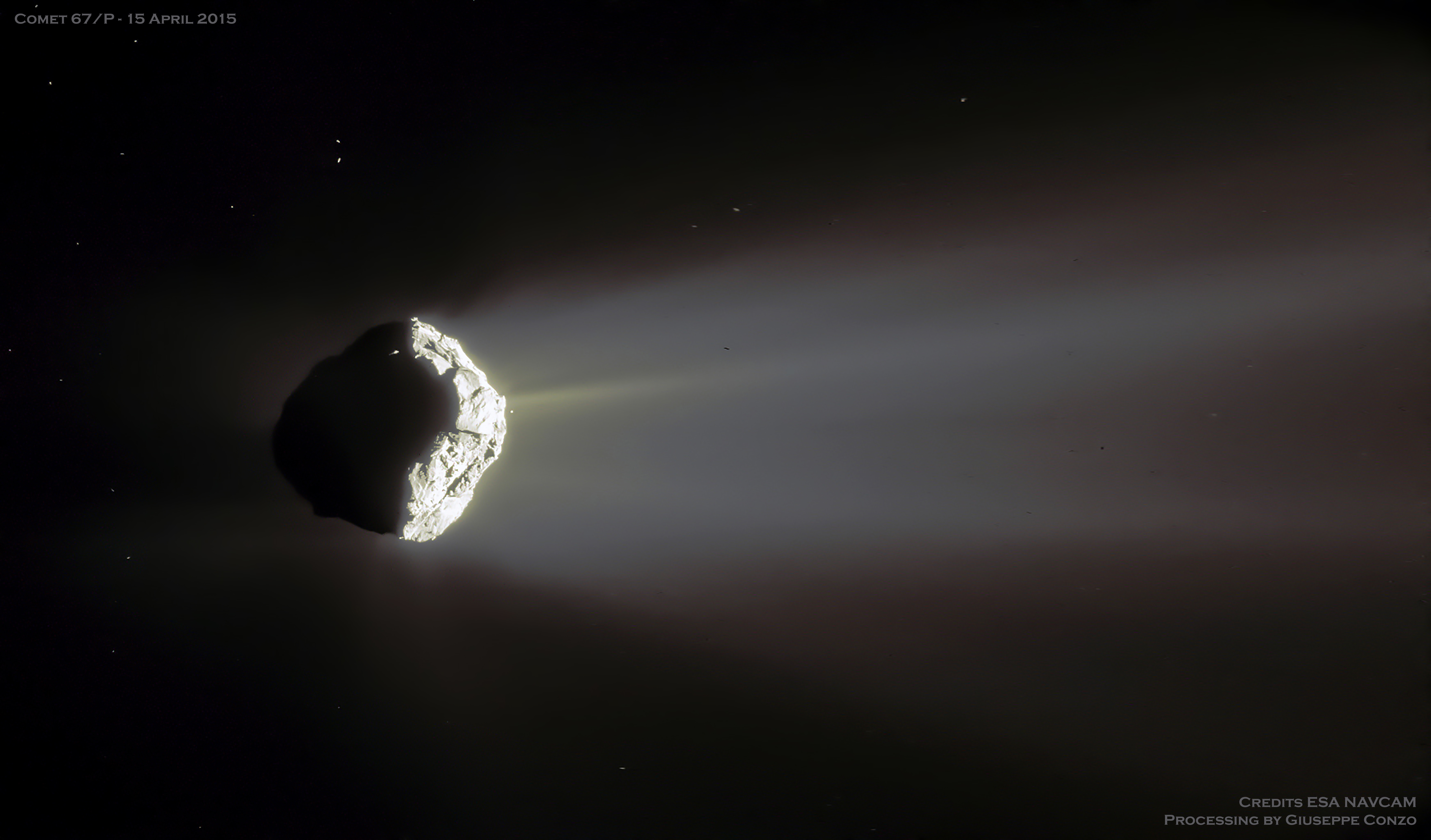 Comet Churyumov Gerasimenko in Crescent