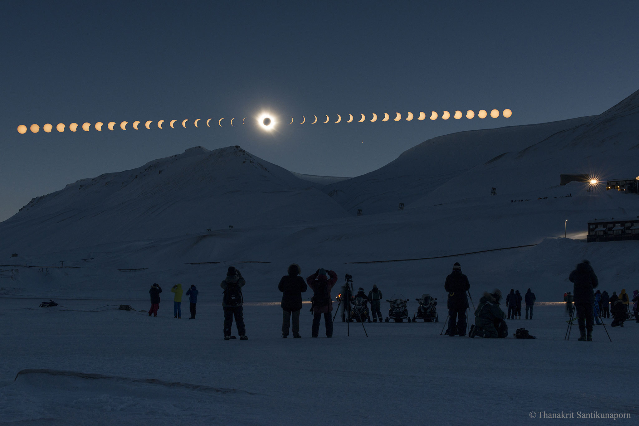 Total Solar Eclipse over Svalbard